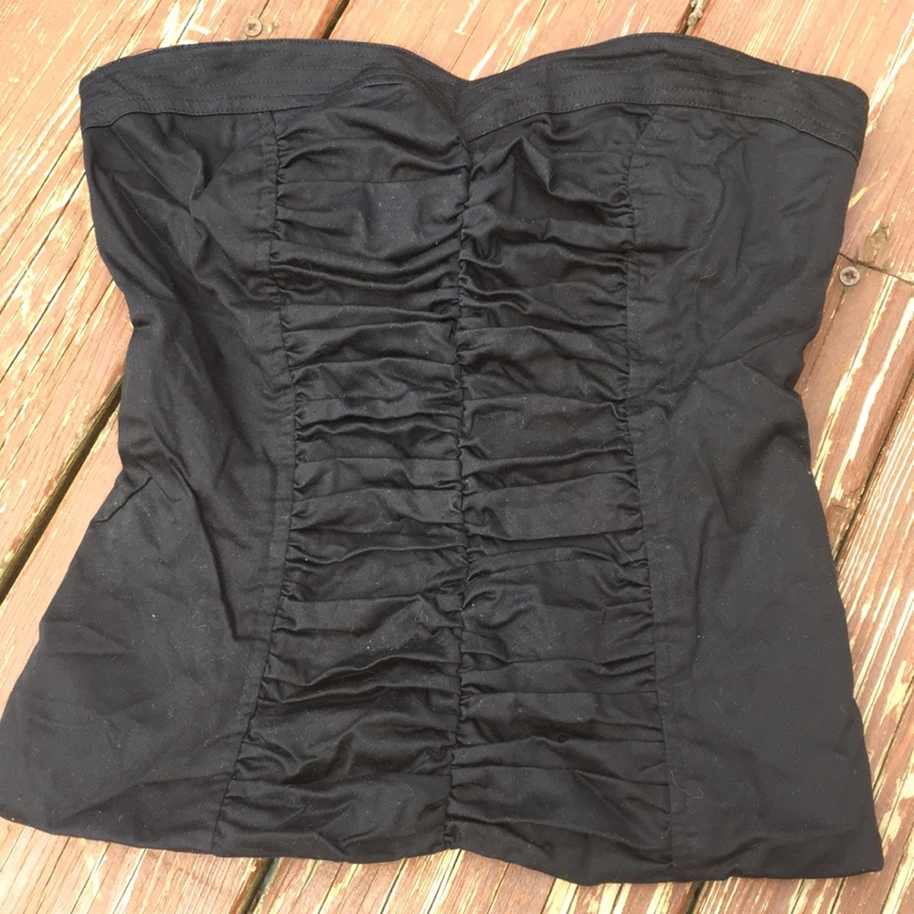 GUESS! corset style top with rouching